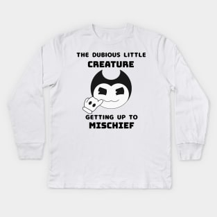 Dubious Little Creature >:3c Kids Long Sleeve T-Shirt